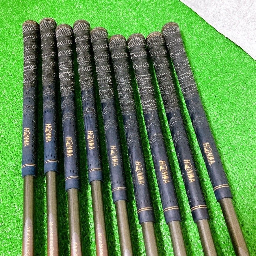 HONMA LB-606 NEW H&F 4-Star Iron Set, 3 to 11, 9 Clubs, NEW SUPER FERRITE CARBON Light Type-S R-1 Flex, view 9