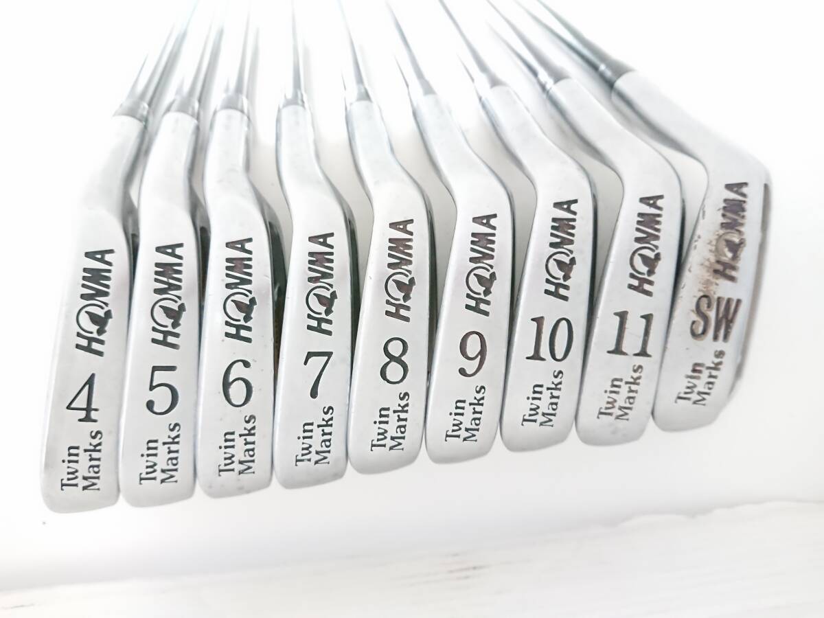 HONMA Twin Marks PROTUNE-S FORGED ALL GOLD 3-Star Iron Set, 9 Clubs, Honma 3-star carbon Stiff Flex, view 4