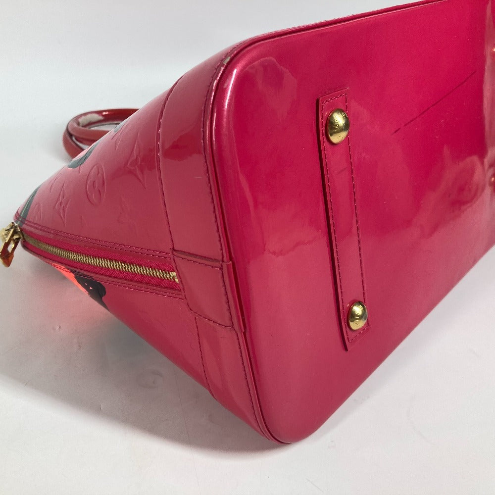 Louis Vuitton x Stephen Sprouse Alma MM Roses M93686, Monogram Vernis Rose Pop Pink, view 10