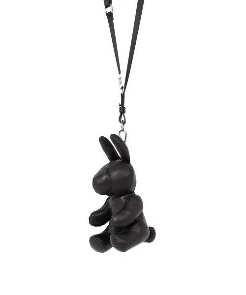 Maison Mihara Yasuhiro Dolls Rabbit Mini Mini Bag in Black Sheepskin, Long Ears, Crossbody Strap, New with Tags, view 8