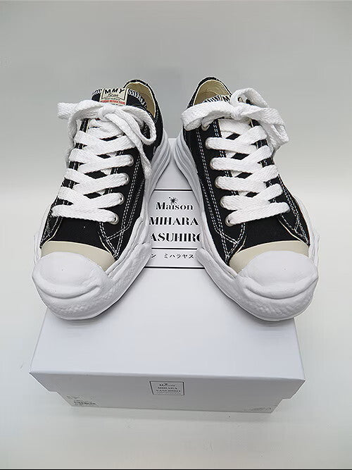 Maison Mihara Yasuhiro Hank Low OG Sole Canvas Sneakers A05FW702, Black, EU 43, view 8
