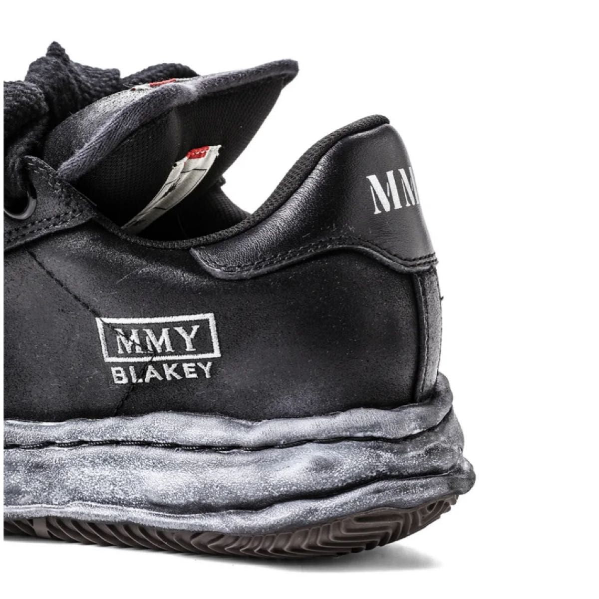 Maison Mihara Yasuhiro SS2026 Blakey OG Sole Brushed Low Sneakers, Black/Black, EU 42 / JP 26.5 cm, New, view 10