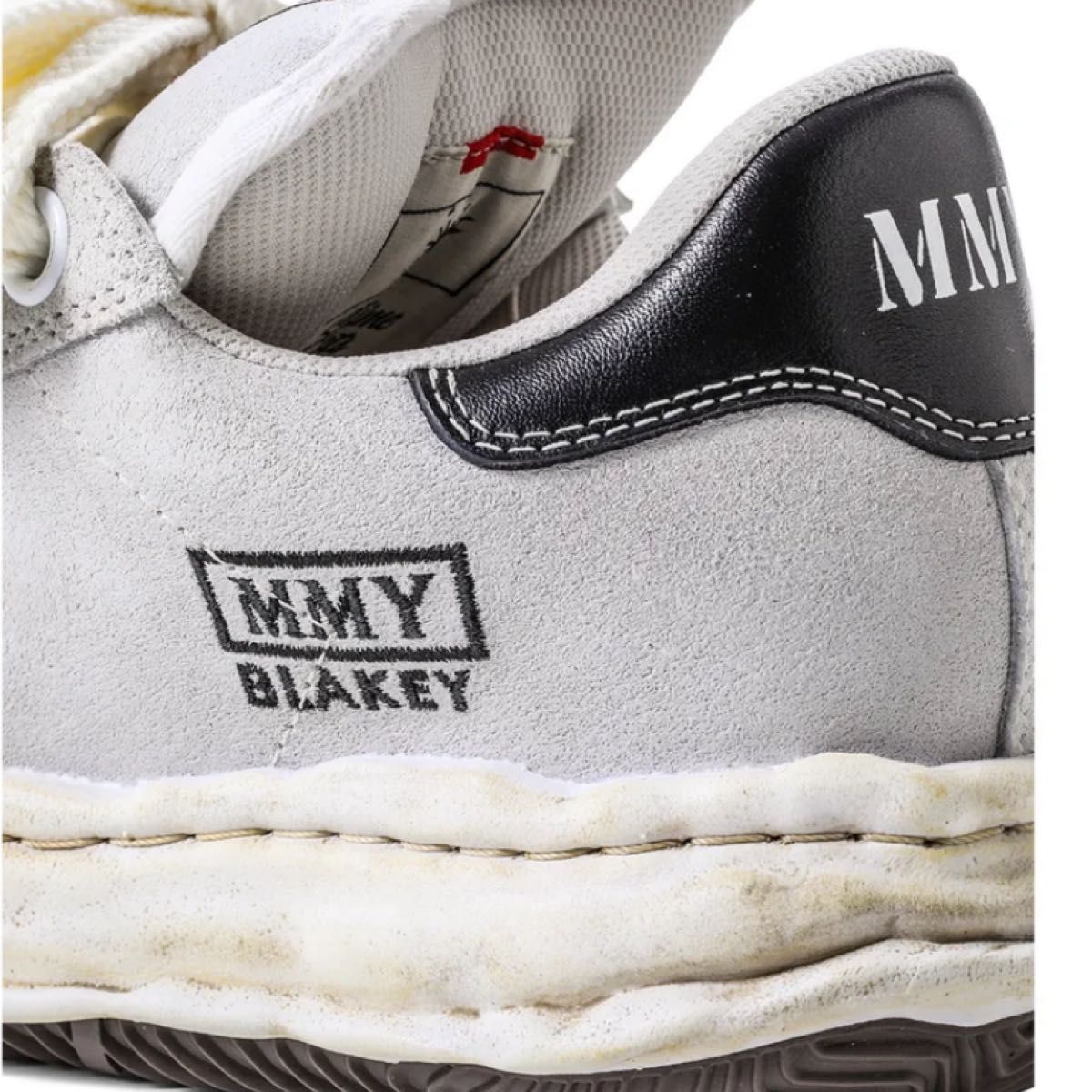 Maison Mihara Yasuhiro SS2026 Blakey OG Sole Brushed Suede Low Sneakers, Light Grey, EU 43 / JP 27.5 cm, New, view 10