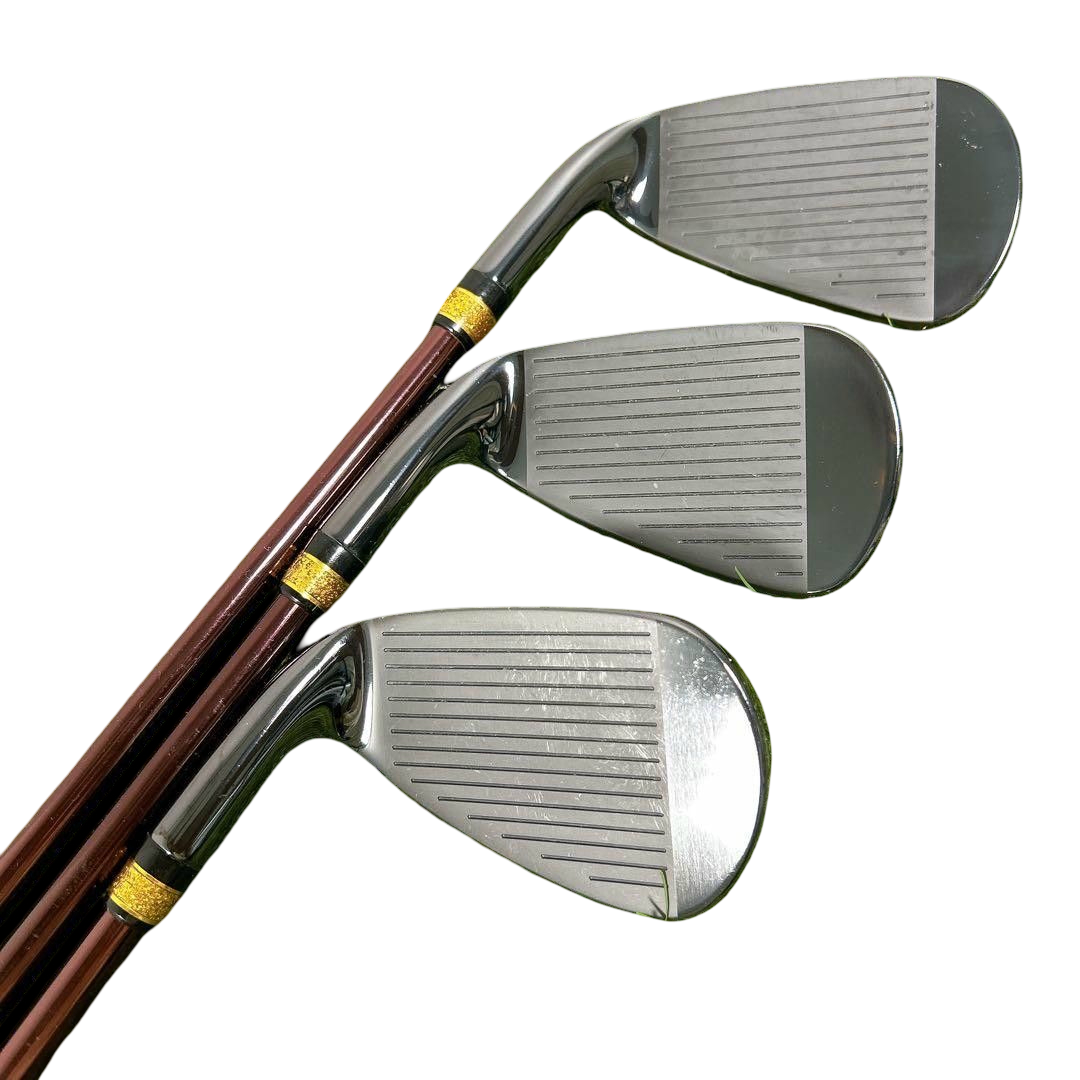 Majesty Sublime 2023 iron set 7–SW, LV-930 regular flex – club faces from a lower angle