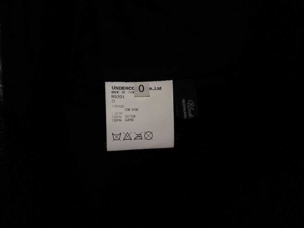 Undercover Isetan Exclusive Two-Tone Rider Jacket, Cowhide in Black and Navy, UISM Rebel Clothes Label, Size 0, view 5