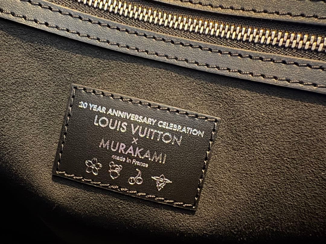 Louis Vuitton x Takashi Murakami Keepall 50 Black Multicolor Monogram Anniversary Variant Collector Travel Bag Full Set