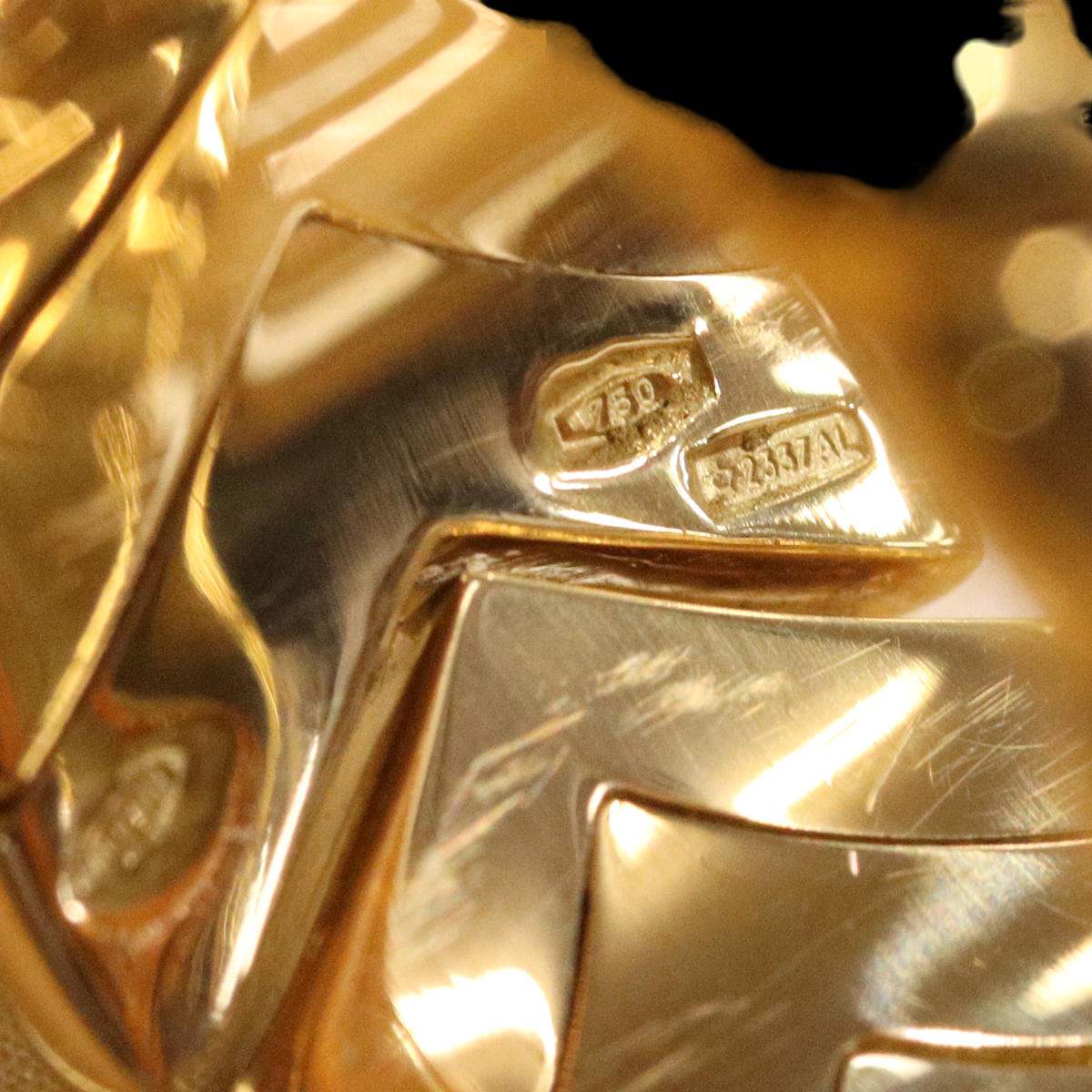 ROLEX Atelier-Made K18 Gold Openwork Crown Ring · 21g Diamond-Set Luxe Piece · Extremely Rare Vintage Ace Grade