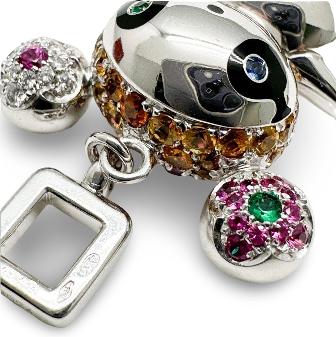 Louis Vuitton × Takashi Murakami Panda Necklace Top – K18WG White Gold – World Limited Edition