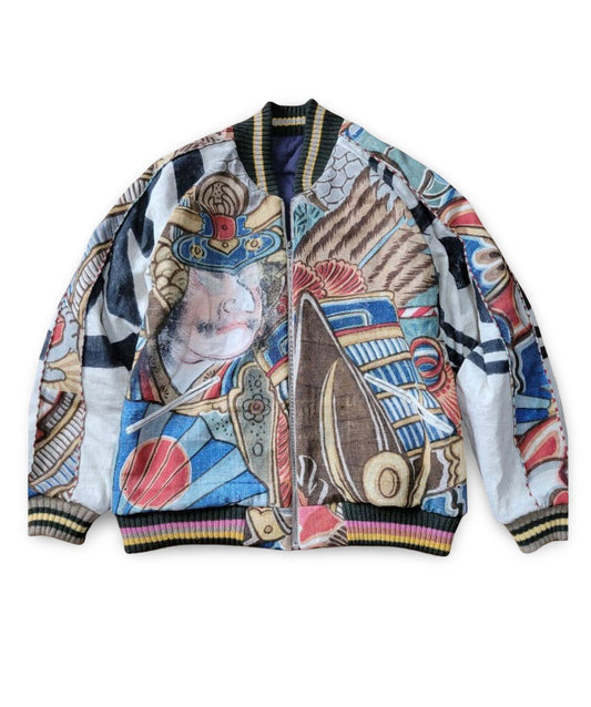 When Samurai Took to the Wind: The Antique Musha-Nobori Banner Reborn as a Modern MA-1 Jacket