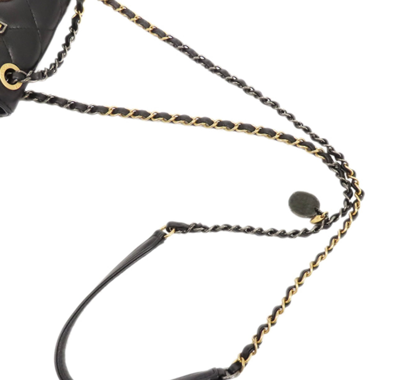 CHANEL Mini Matelassé Iconic Pins Shoulder Bag AS2978 Black Lambskin Paris Motif Mixed Metal Hardware Quilt Flap Bag Rare Collector