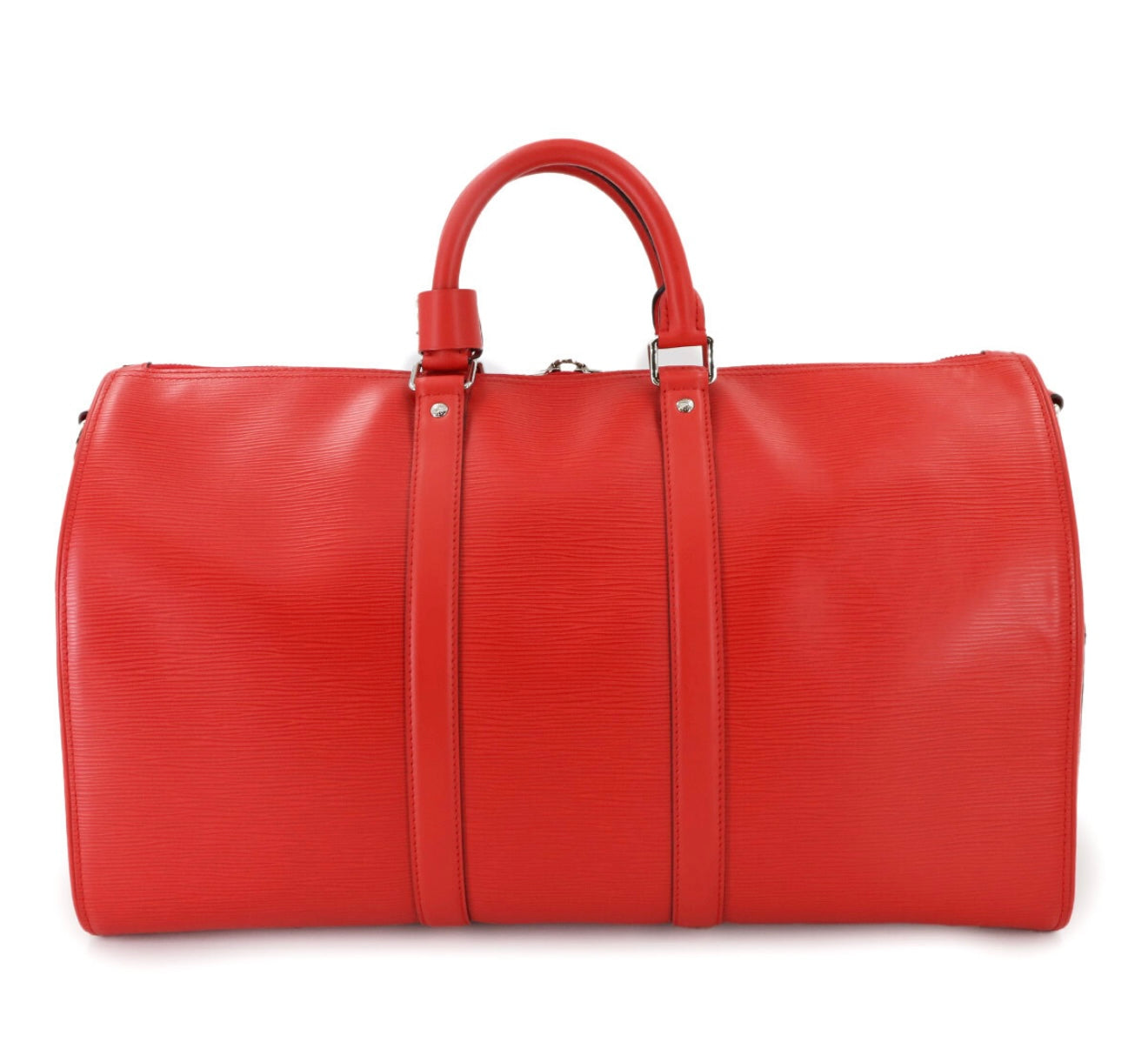 Louis Vuitton × Supreme Keepall Bandoulière 45 Red Epi 2017 Release – Unused Display Grade with Full Accessories (Holy-Grail Collaboration Piece)