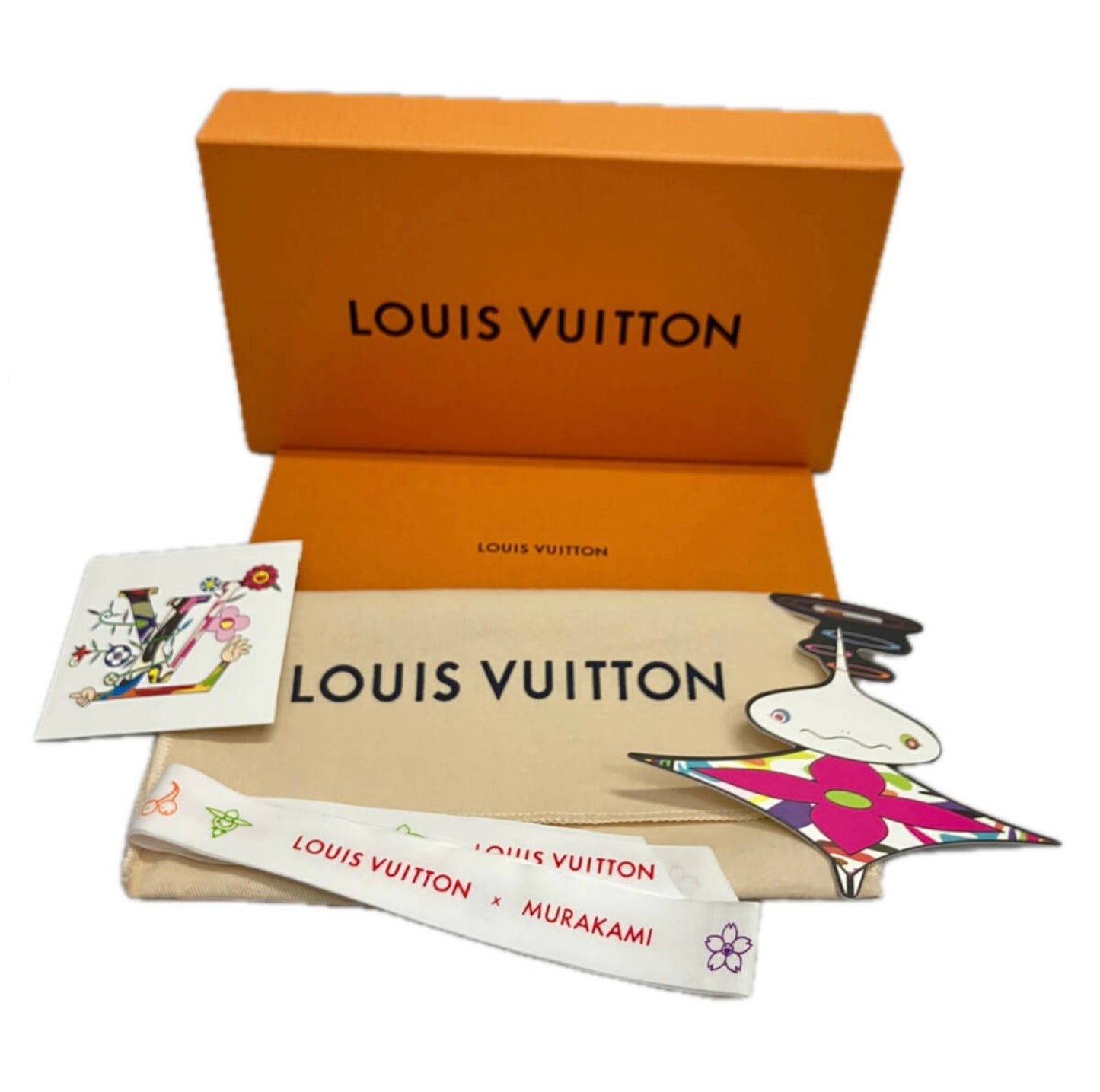 Louis Vuitton × Takashi Murakami Multicolor Zippy Wallet White M13922 Japan Limited | LV × TM Collaboration Collectible Long Wallet