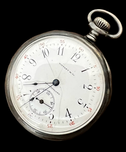 1910s Antique Tiffany Pocket Watch Silver Watch Longines Vintage Watch Silver Hermes Jewelry Tiffany