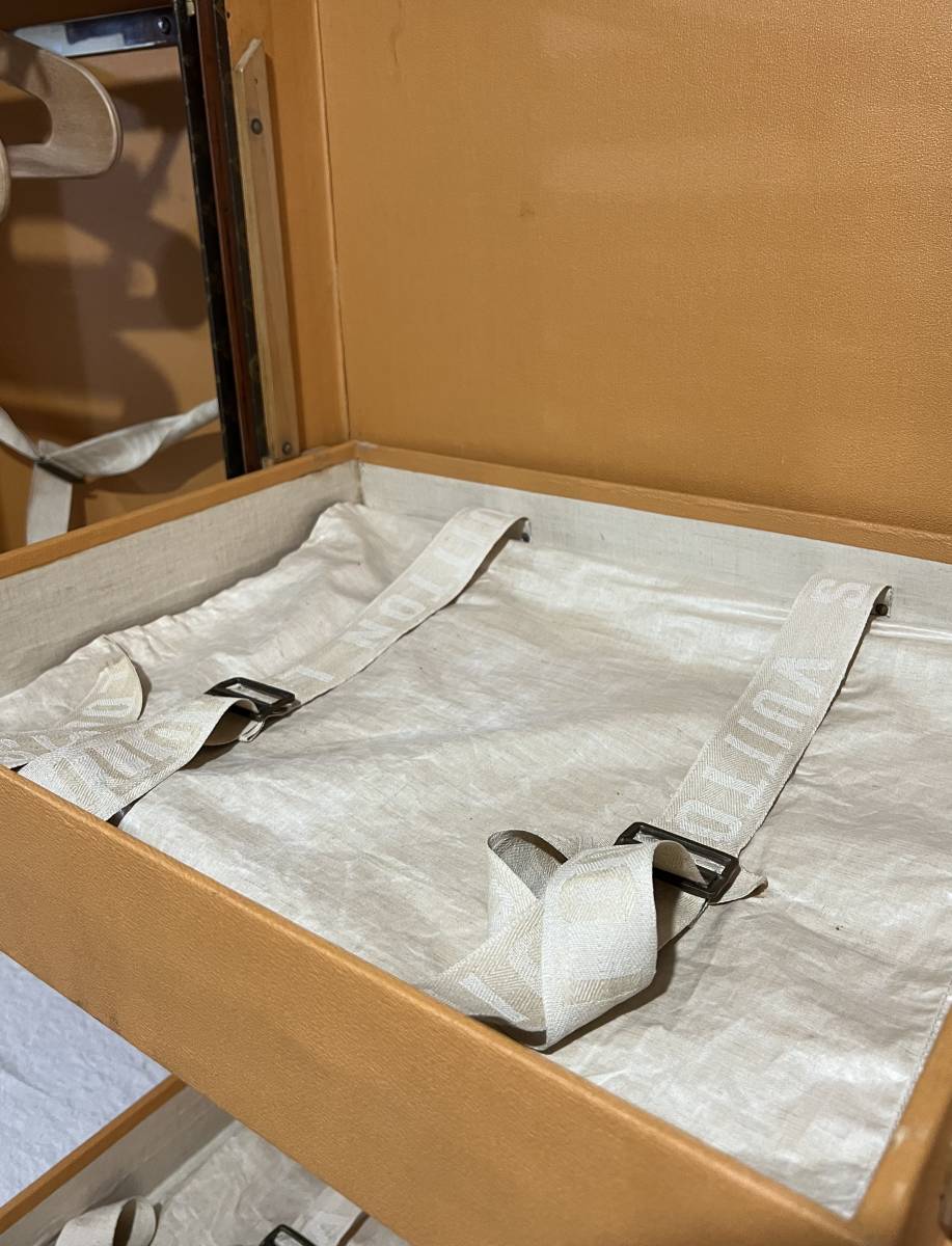 1930s Louis Vuitton Wardrobe Trunk | Antique Monogram Canvas | Pre-War Brass Hardware | Museum-Grade Interior | Rare Collector Piece