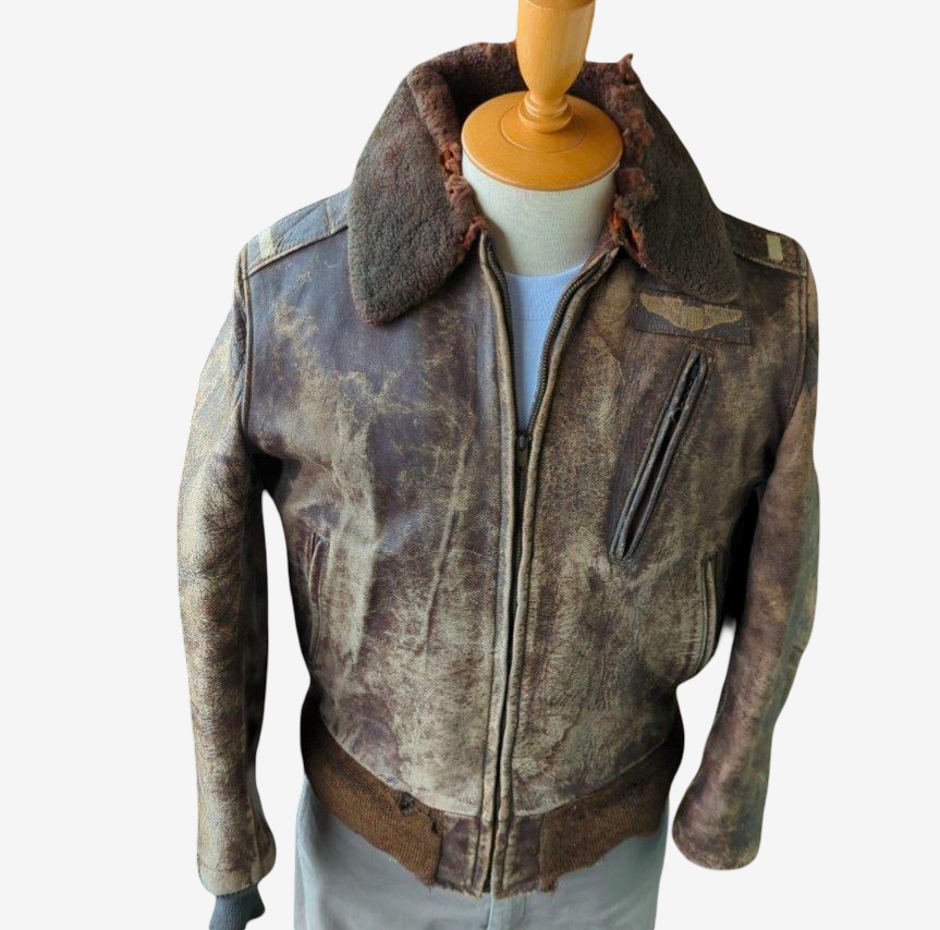 1950s U.S. Navy G-1 Flight Jacket “Hirohito’s Headache” Hand Painted Bugs Bunny Aviation Artifact