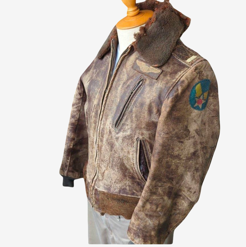 1950s U.S. Navy G-1 Flight Jacket “Hirohito’s Headache” Hand Painted Bugs Bunny Aviation Artifact