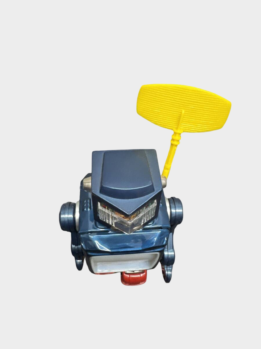 1960s Horikawa Blue Radar TV Robot with Box – Japanese Tin Battery Robot, Working Vintage Icon