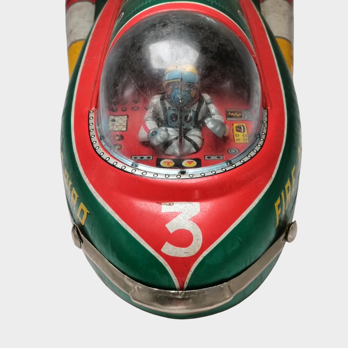 1960s Japanese Tin Toy Space Patrol “Firebird” | Battery-Powered Space Ship | Masudaya Showa Era