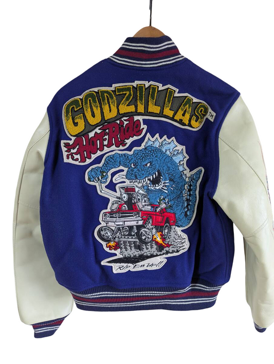 1990s Bouken-Oh | Adventure Series Collaboration: Toho × Eiji Tsuburaya × The Real McCoy’s Godzilla (Kaiju) Stadium Jacket / Souvenir Jacket