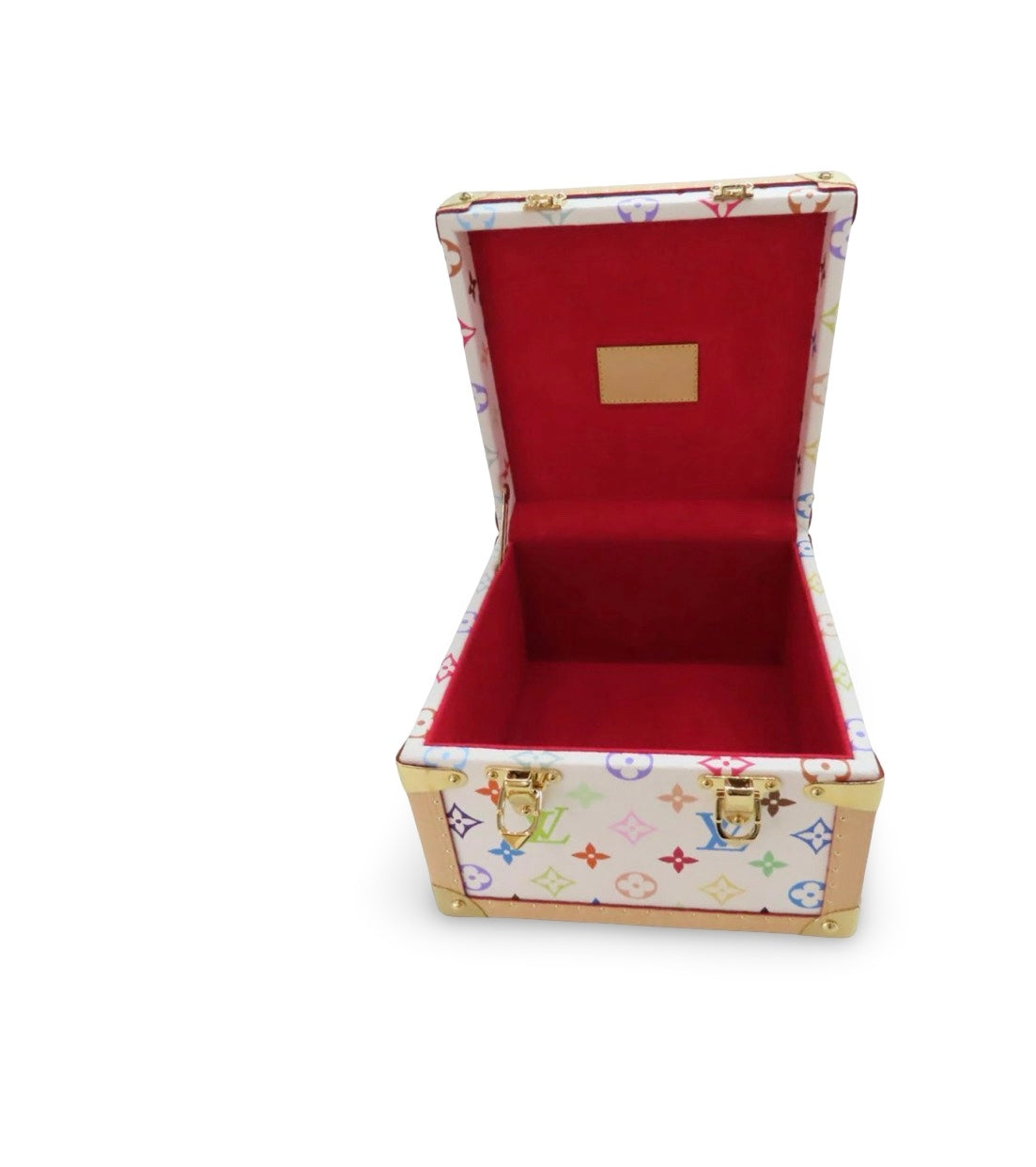 Rare Louis Vuitton × Takashi Murakami Monogram Multicolor “Pyramid Trunk Luggage Set” – M13126