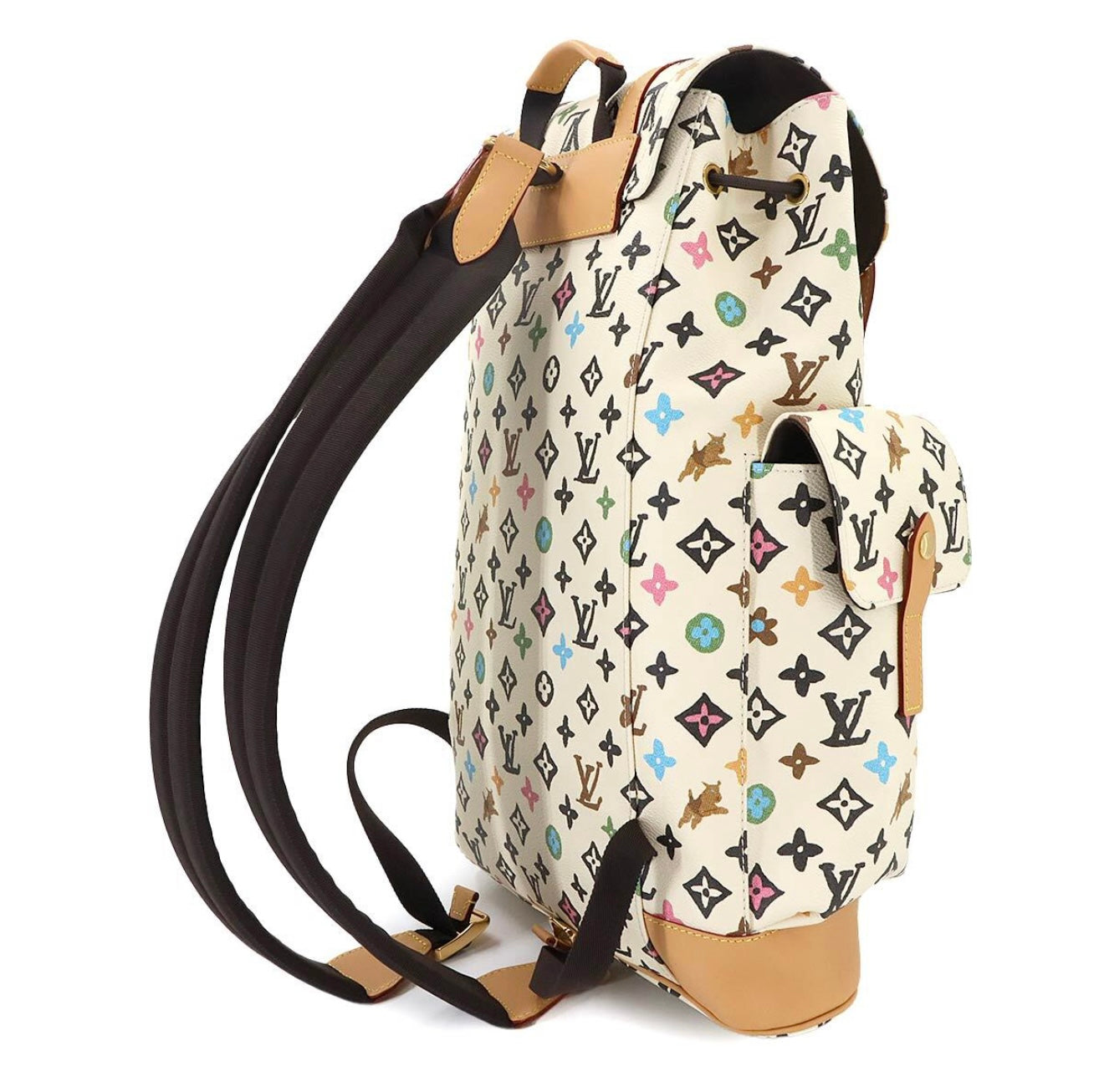 Louis Vuitton Monogram Multicolor Christopher MM Backpack Vanilla M25240 – Rare Collector’s Grail with Dust Bag & Accessories