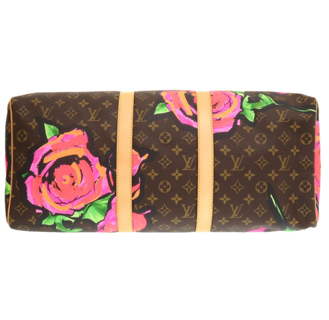 Louis Vuitton Keepall 50 Stephen Sprouse Roses M48605 2008 Limited Edition Monogram Graffiti Floral Travel Bag Collector LV Grail