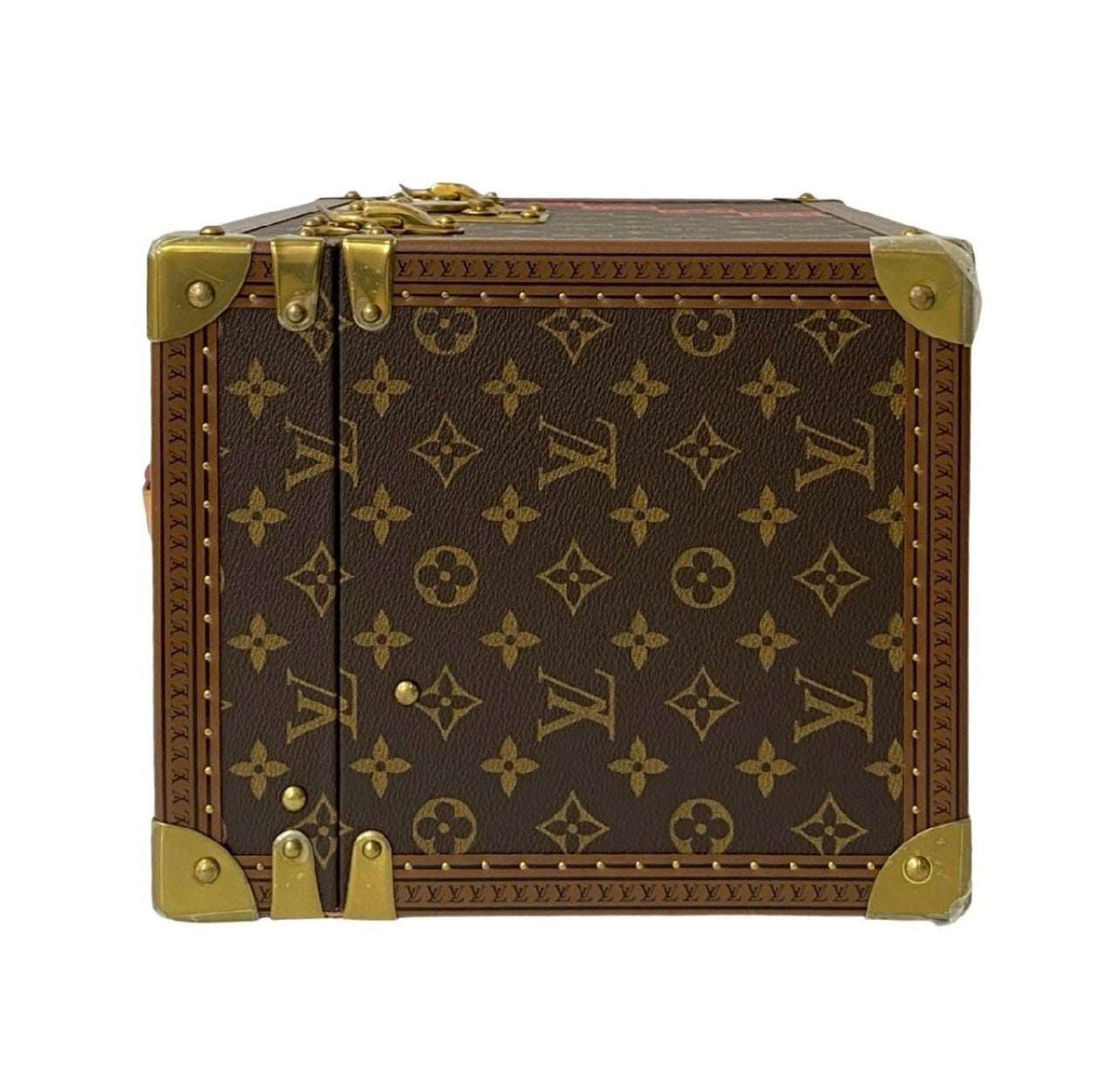 Louis Vuitton Monogram × Ichikawa Ebizō Faure Machine Makeup Trunk 2004 Set | Collector Hard Case Vanity Kabuki Red Crest LV Trunk