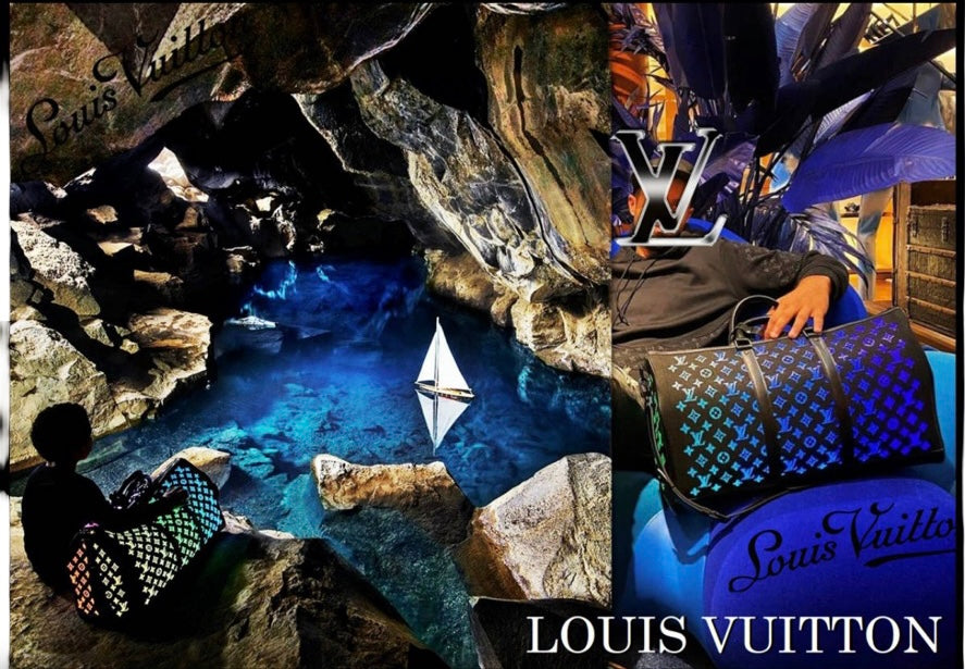 Louis Vuitton Keepall 50 Light-Up Rainbow LED Monogram Black Grail Bag M44770 Ultra Rare Collector Travel LV