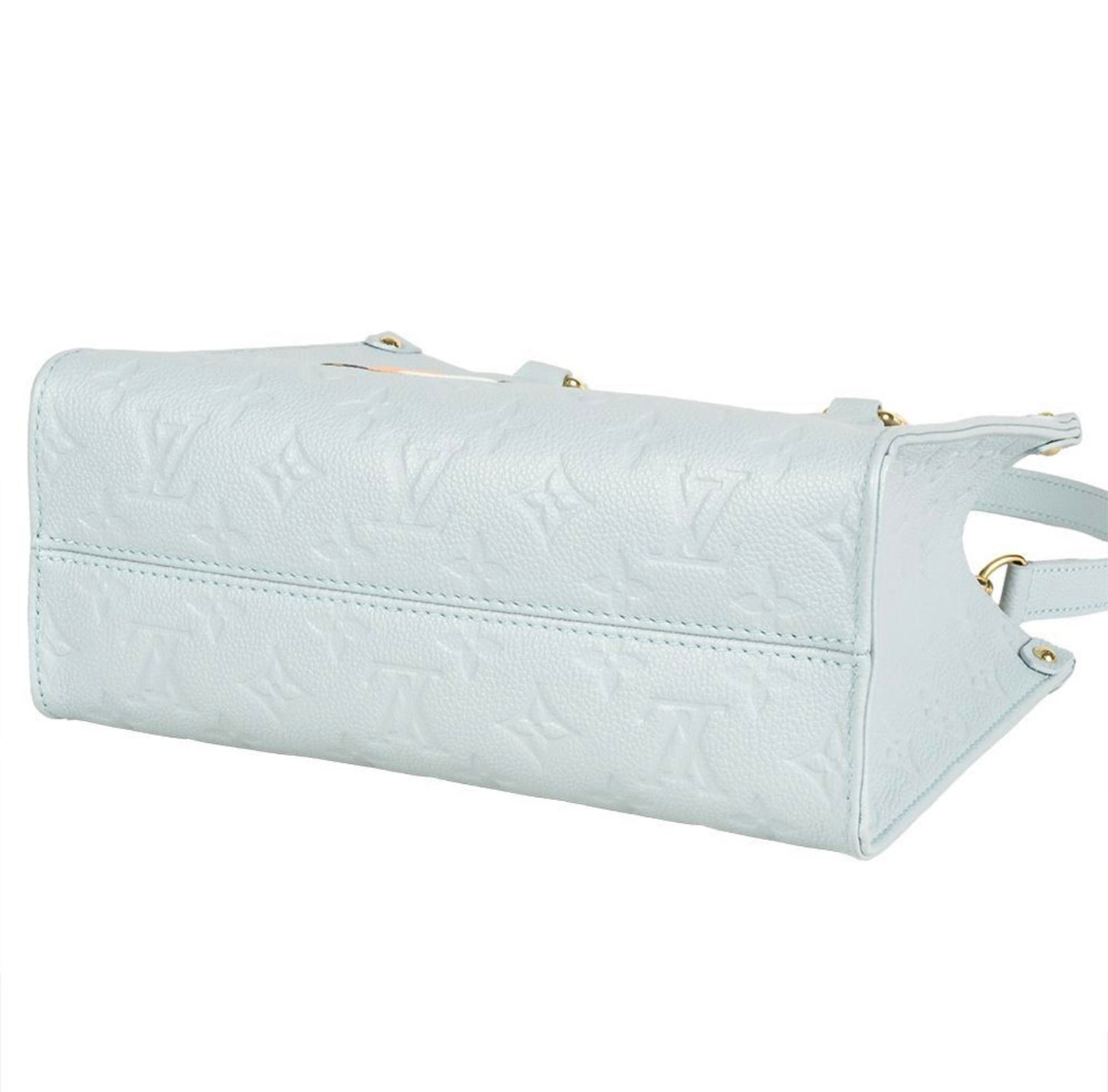 Louis Vuitton × Takashi Murakami "On The Go" PM M13836 Washed Blue Panda Monogram Empreinte Leather RFID Limited Edition Bag