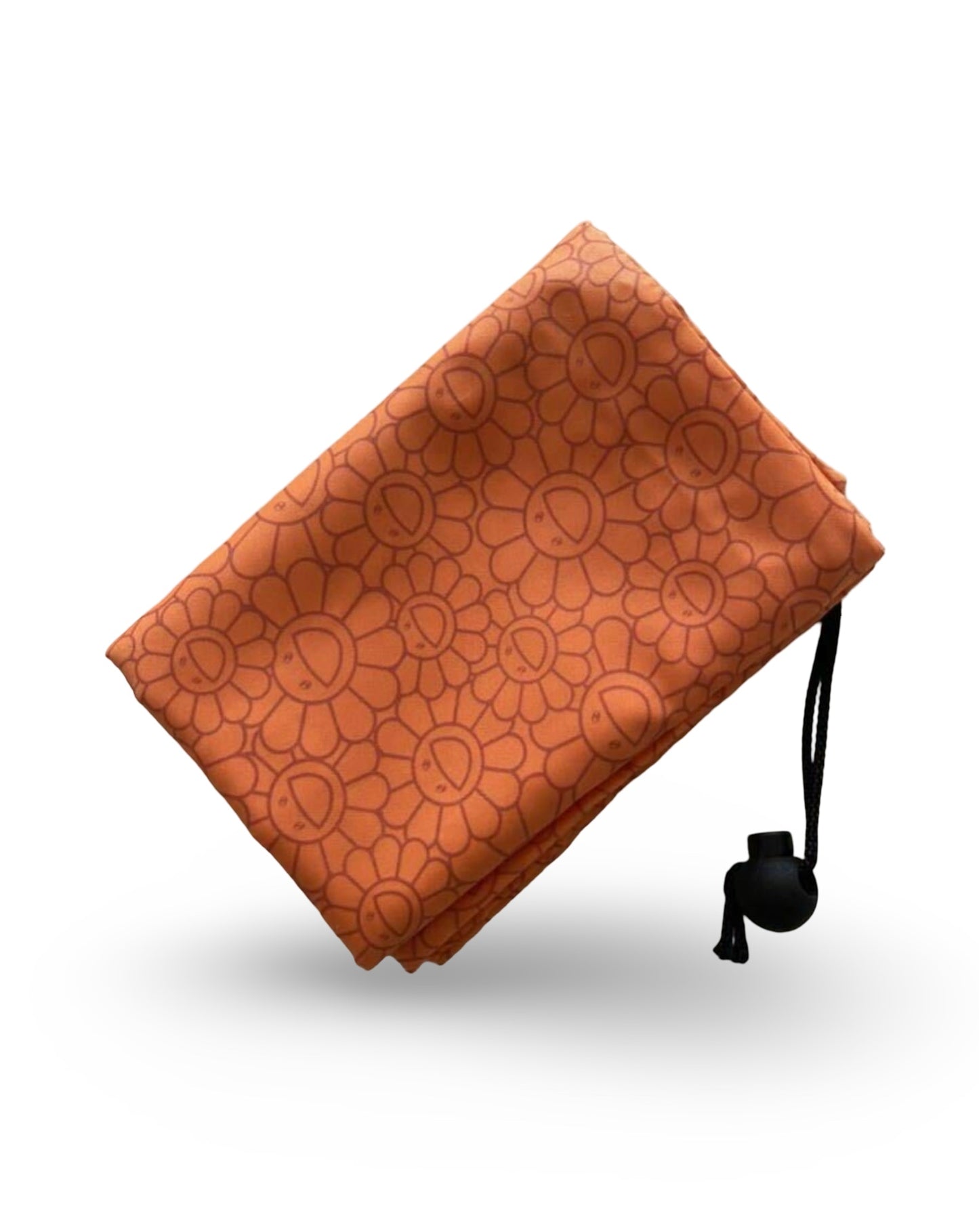 Takashi Murakami × PORTER Black Plush Flower Helmet Bag | Limited Japan Release | Collector Art Tote