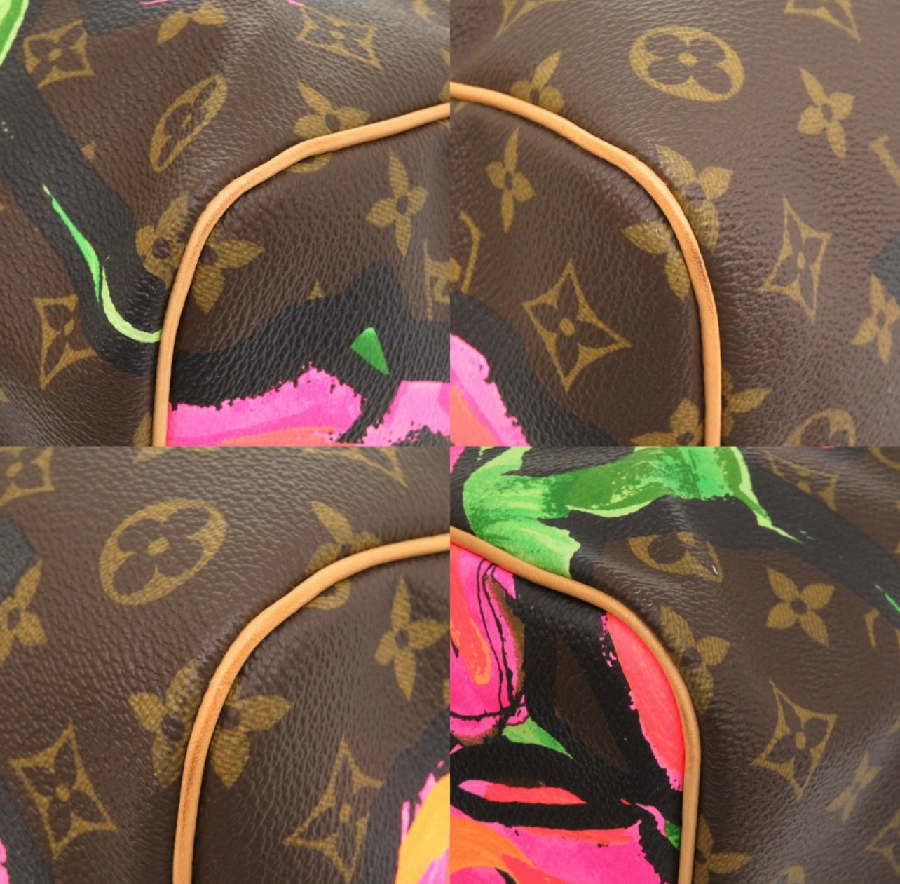 Louis Vuitton Keepall 50 Stephen Sprouse Roses M48605 2008 Limited Edition Monogram Graffiti Floral Travel Bag Collector LV Grail