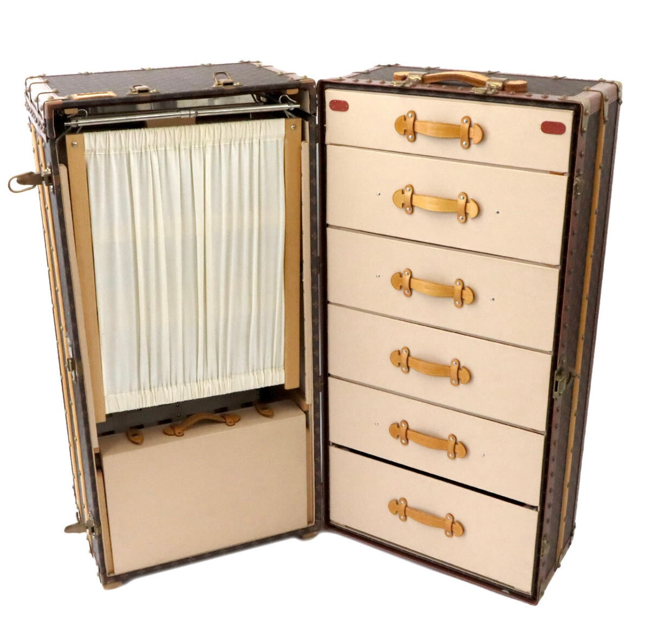 Louis Vuitton Vintage Monogram Wardrobe Trunk · Full Interior Closet System · Drawers + Hangers Set · Heritage Travel Icon · Museum-Level Piece
