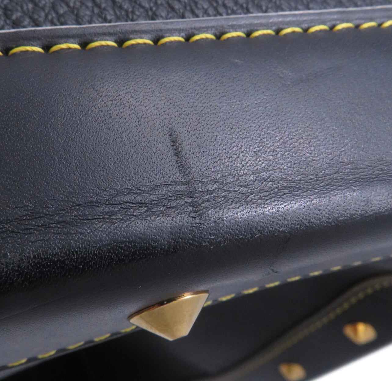 Louis Vuitton Sari Leather Extravagant Boston Bag M91800 Noir Gold Studded Rare Vintage Runway Icon LV Black Stud Boston Bag