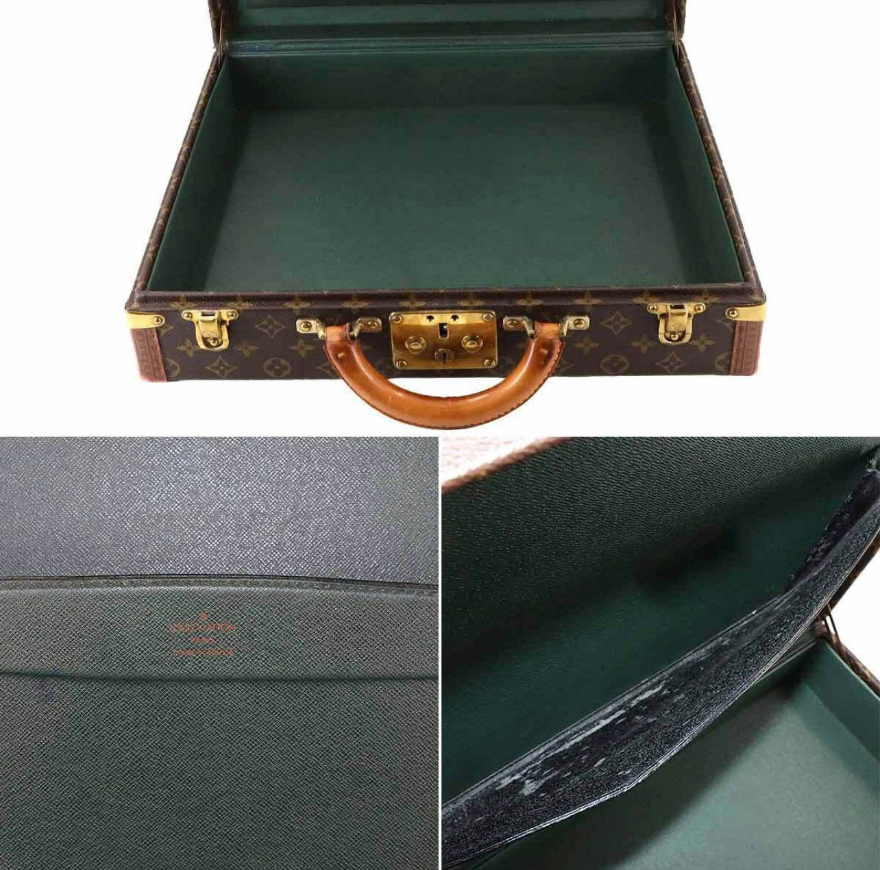 Louis Vuitton Vintage Monogram Trunk Tower Set of 5 – Brass Hardware, Collectible LV Travel Cases, Interior Décor Stack