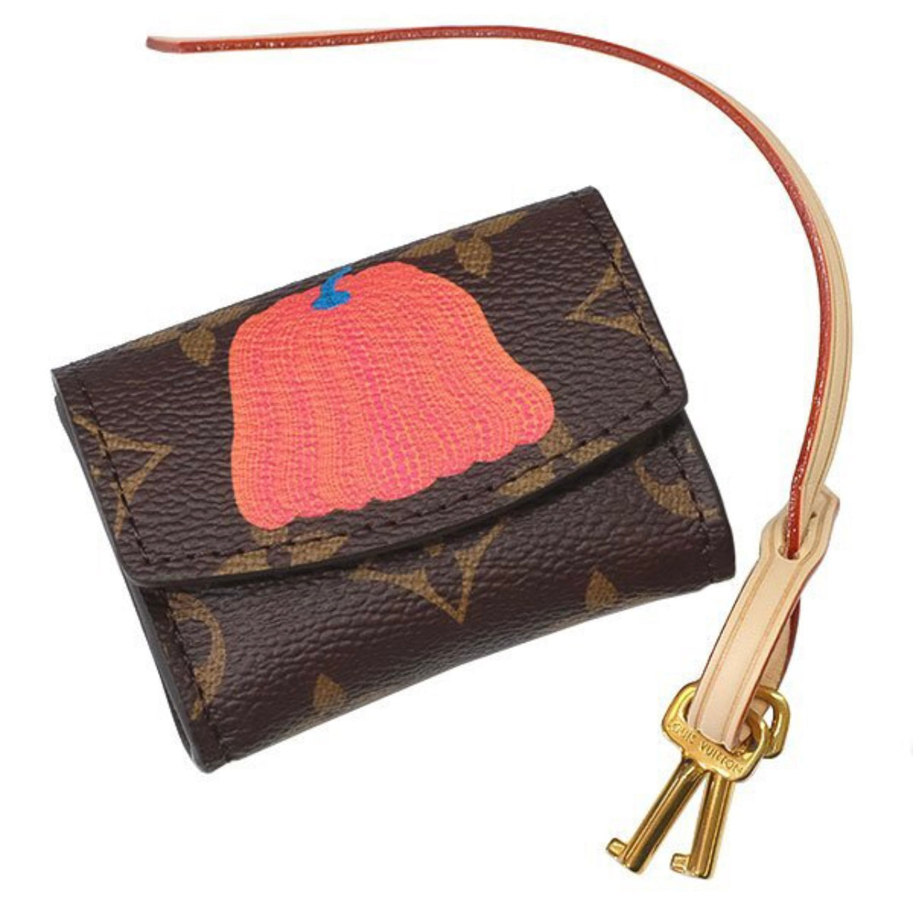 Louis Vuitton × Yayoi Kusama Coffret Accessoires Trunk M10124 Turquoise Pumpkins Limited Edition Monogram Art Collector Case