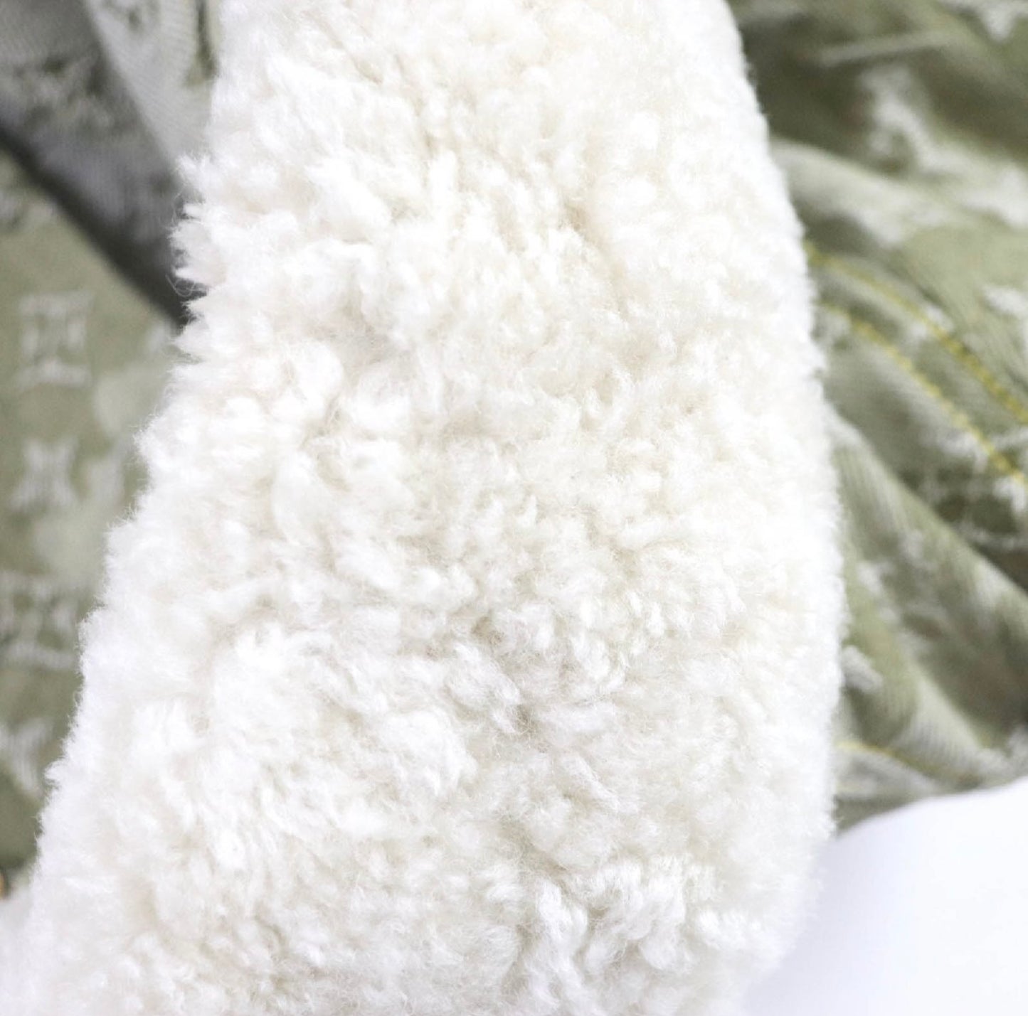 Louis Vuitton × Takashi Murakami 08AW Monogramouflage Shearling Collar Jacket Size 40 | Limited Edition LV Camo Denim Collector Piece