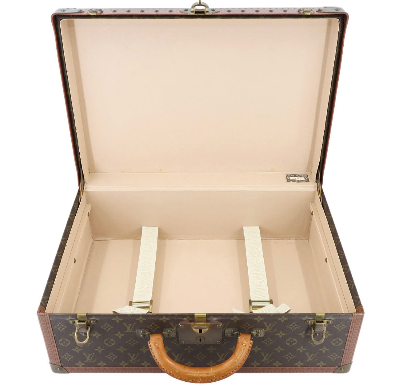 Louis Vuitton Vintage Monogram Trunk Tower Set of 5 – Brass Hardware, Collectible LV Travel Cases, Interior Décor Stack