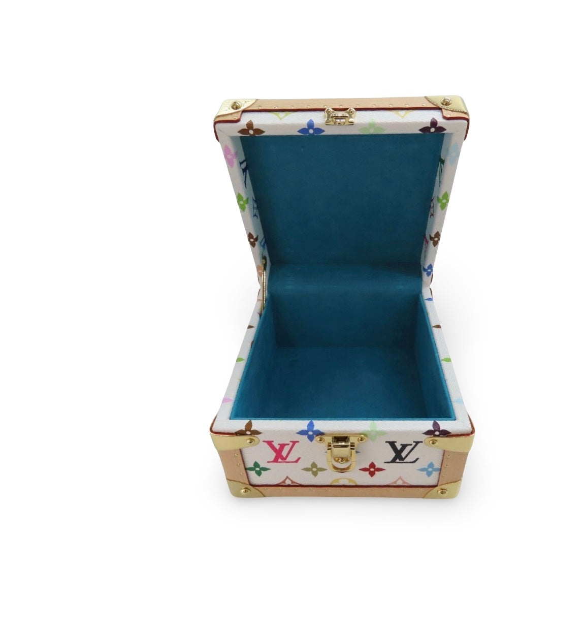 Rare Louis Vuitton × Takashi Murakami Monogram Multicolor “Pyramid Trunk Luggage Set” – M13126