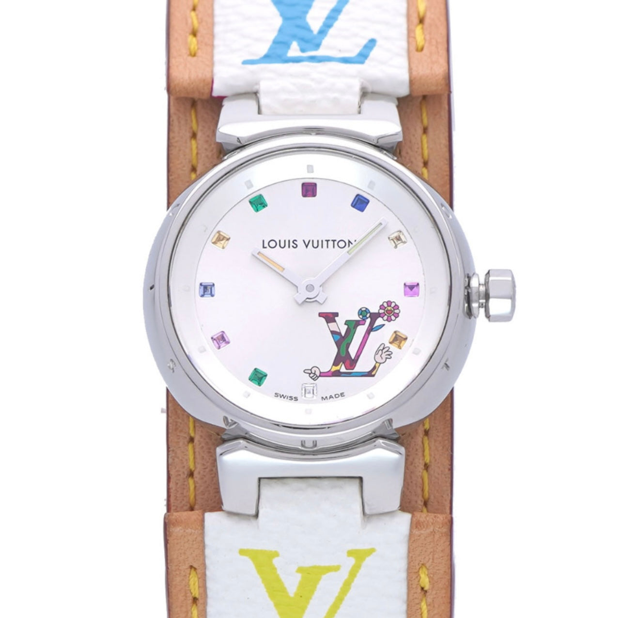 Louis Vuitton × Takashi Murakami Tambour Love Multicolor Monogram Watch – Limited Edition Q12130 (Women’s Quartz)