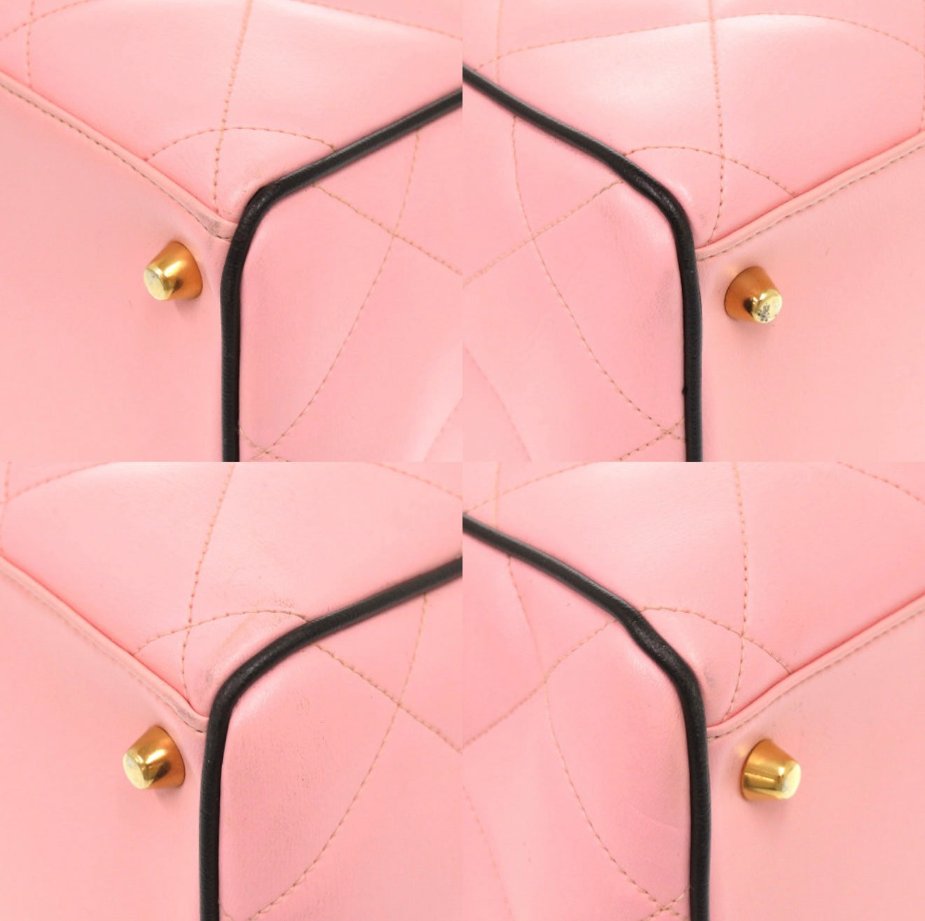 CHANEL Matelassé Pink Lambskin Boston Bag Large Logo 0475 – Rare Oversized Travel Bag Gold Hardware – Complete Set