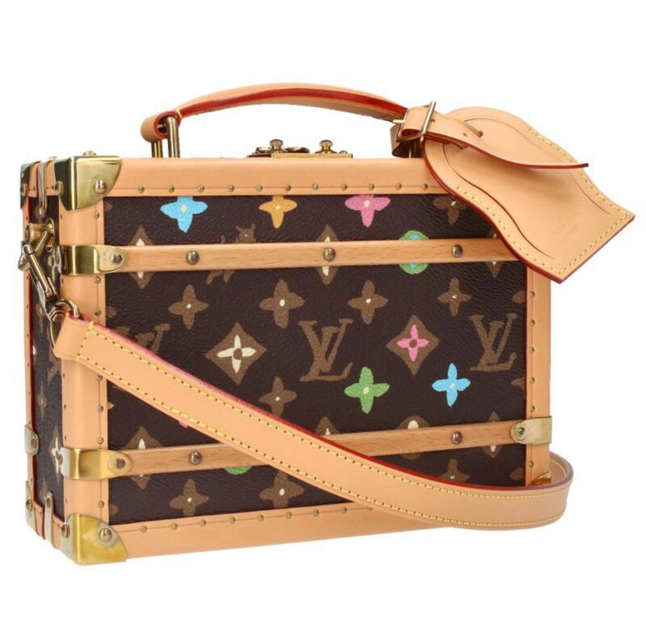 Louis Vuitton Handle Trunk M11120 Craggy Monogram Tyler Creator Limited 2WAY Rare Collector Trunk Bag LV Pastel Multicolor