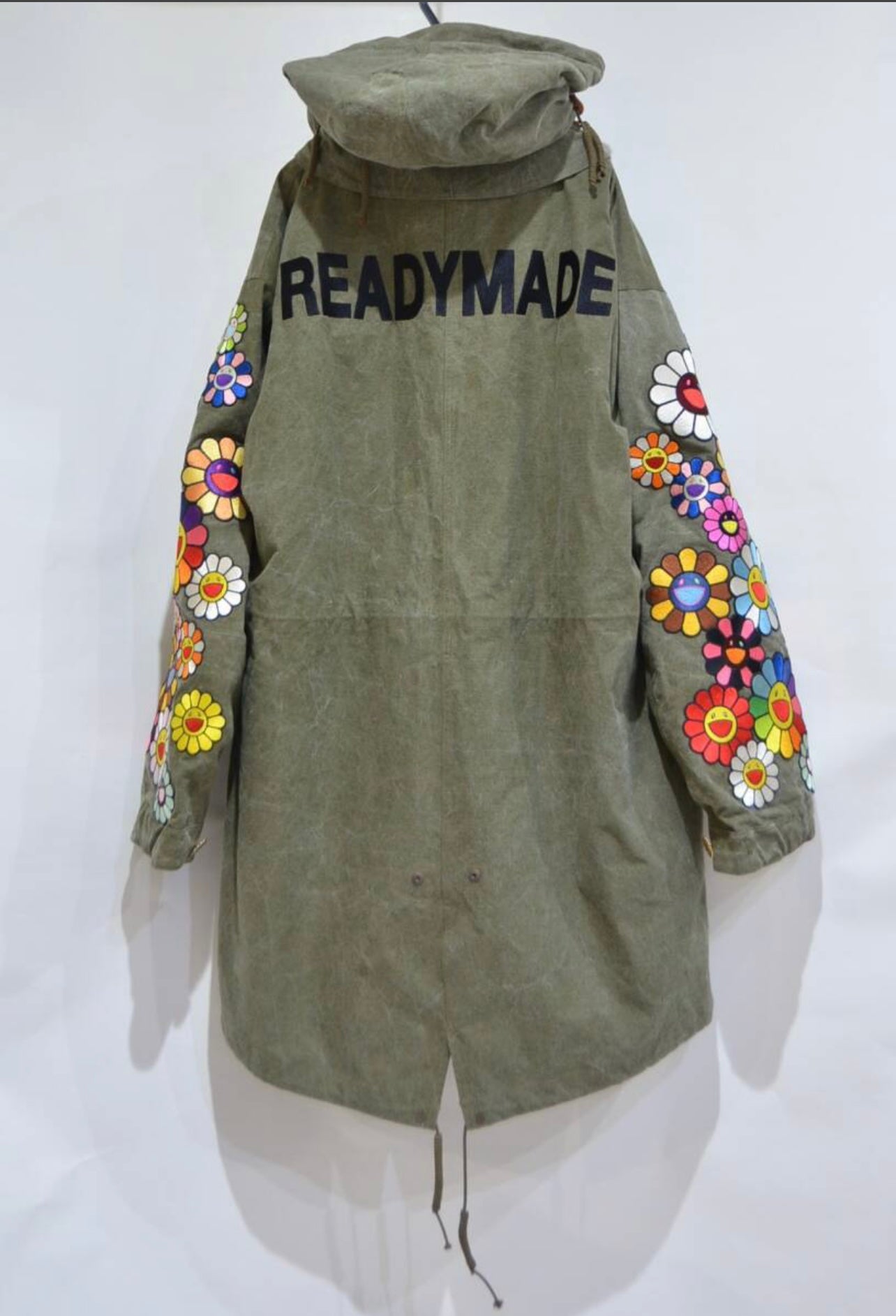 READYMADE × Takashi Murakami Flower Mods Coat – Limited Edition Hand-Embroidered Military Artwear Jacket (Unisex Mods Coat)