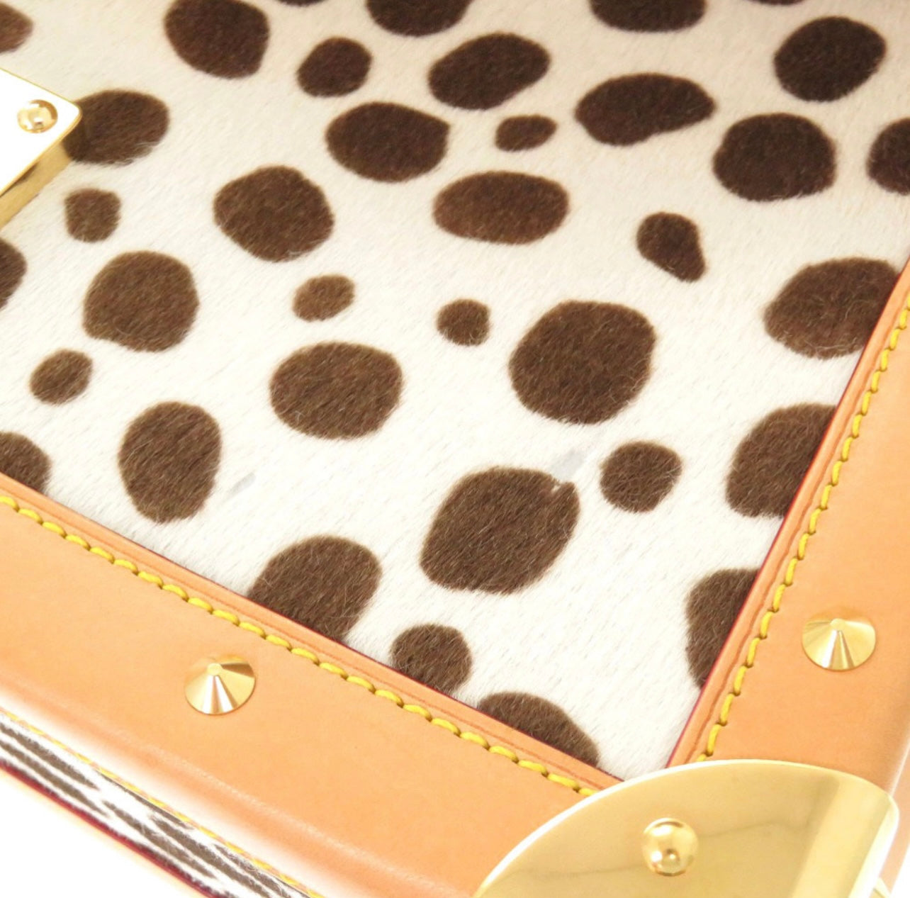 Louis Vuitton × Takashi Murakami Sac Dalmatian M92825 – 2003 Multicolor Hair-on-Hide Limited Edition Shoulder Bag (A Rank, Dust Bag)