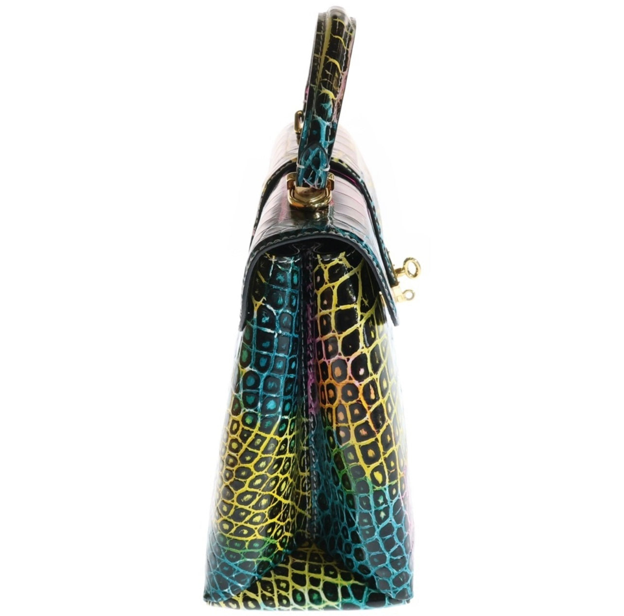 Louis Vuitton Exotic Crocodile Rose Devant Tote Crossbody N80849 — Multicolor Rare Collector Bag France