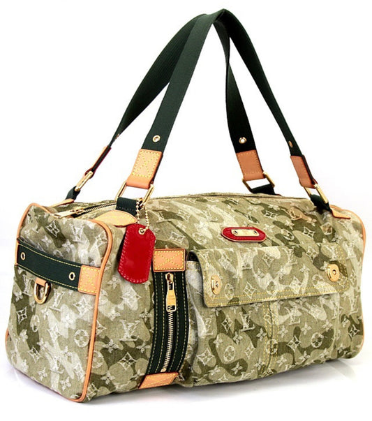 Louis Vuitton × Takashi Murakami Monogramouflage Mini Boston Bag 2008 Marc Jacobs M95771 | Limited Edition LV Camo Speedy Style Handbag