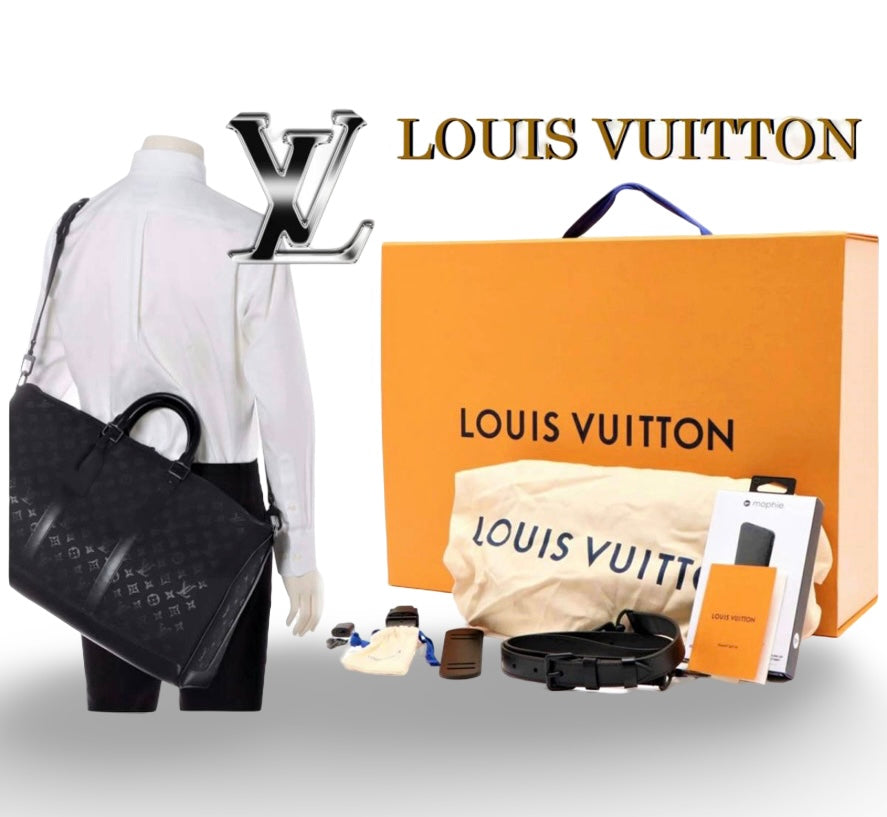 Louis Vuitton Keepall 50 Light-Up Rainbow LED Monogram Black Grail Bag M44770 Ultra Rare Collector Travel LV