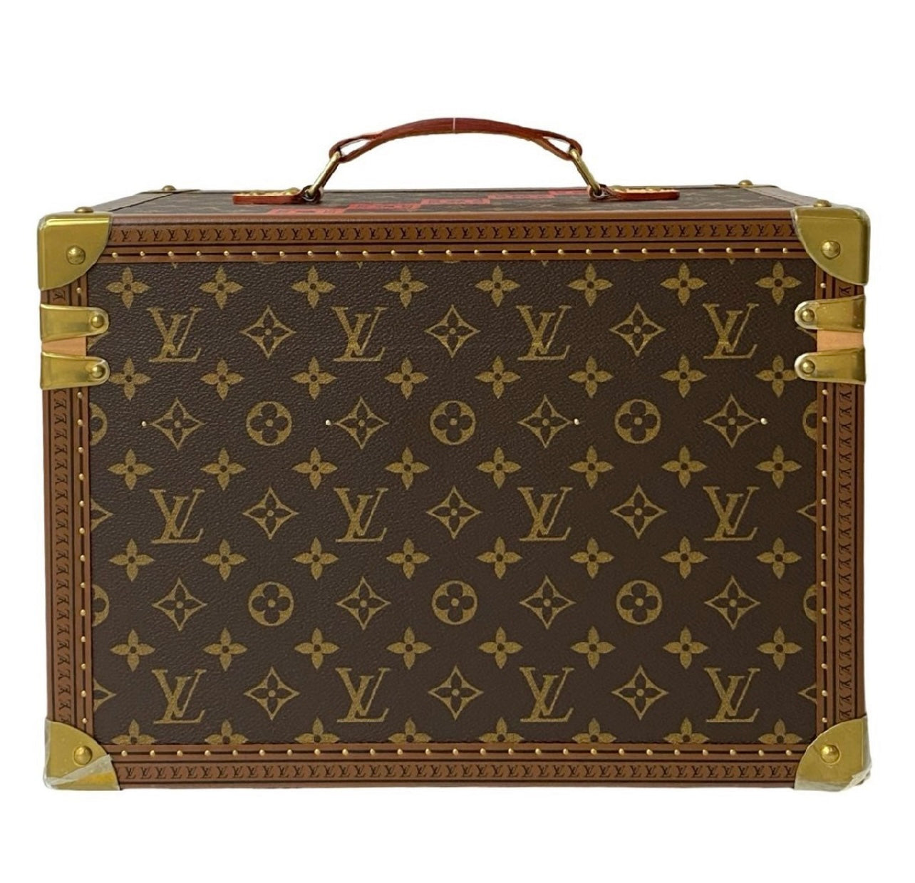 Louis Vuitton Monogram × Ichikawa Ebizō Faure Machine Makeup Trunk 2004 Set | Collector Hard Case Vanity Kabuki Red Crest LV Trunk