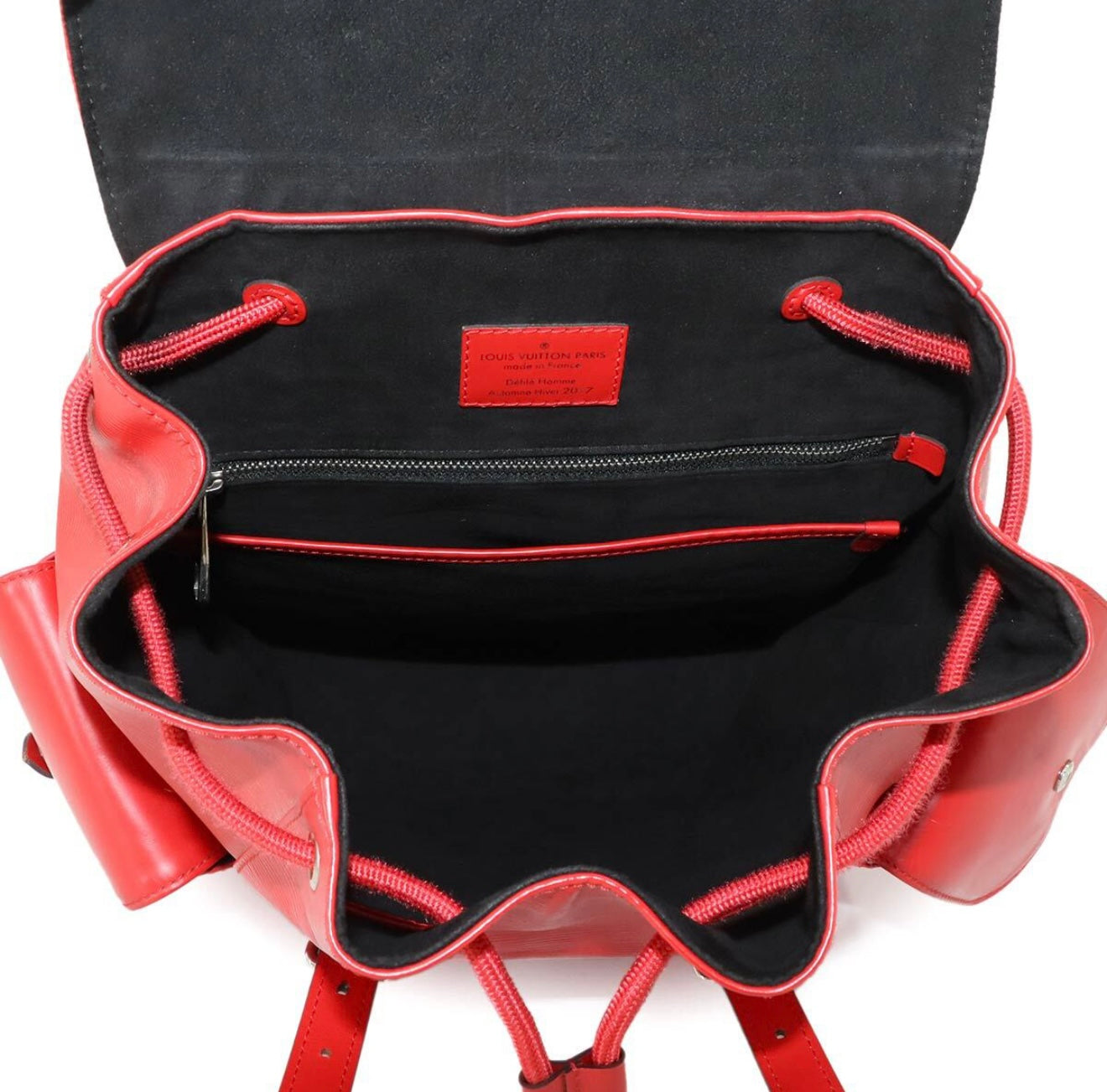 Louis Vuitton × Supreme Epi Christopher PM Backpack Red White M53414 | Limited Edition LV Supreme Collaboration Collector’s Piece