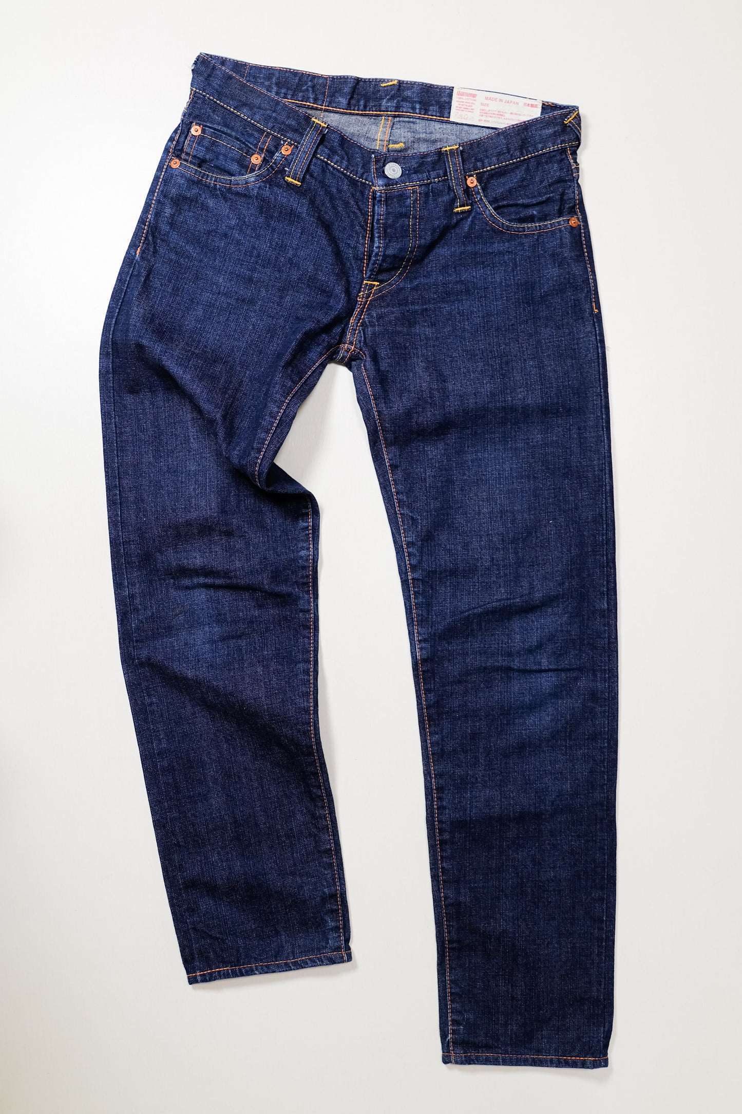 Vintage EVISU Yamane No.2 Selvedge Denim Jeans | White Seagull Gull Print | Made in Japan | W33