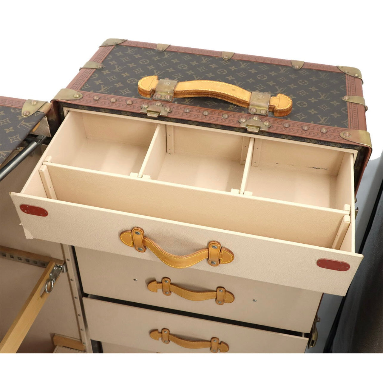 Louis Vuitton Vintage Monogram Wardrobe Trunk · Full Interior Closet System · Drawers + Hangers Set · Heritage Travel Icon · Museum-Level Piece